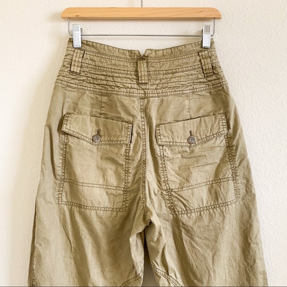 FREE PEOPLE Green Pleated Pants - Picture 5 of 7